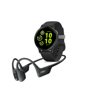 Garmin - vívoactive 5 GPS Smartwatch 42 mm Fiber-reinforced polymer - Slate Aluminum and Black