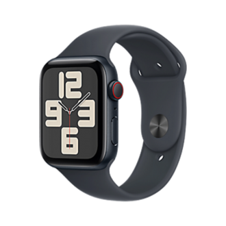Apple Watch SE (2nd Gen) [GPS 44mm] Smart Watch w/Midnight Aluminum Case & Midnight Sport Band - S/M. Fitness & Sleep Tracker, Crash Detection